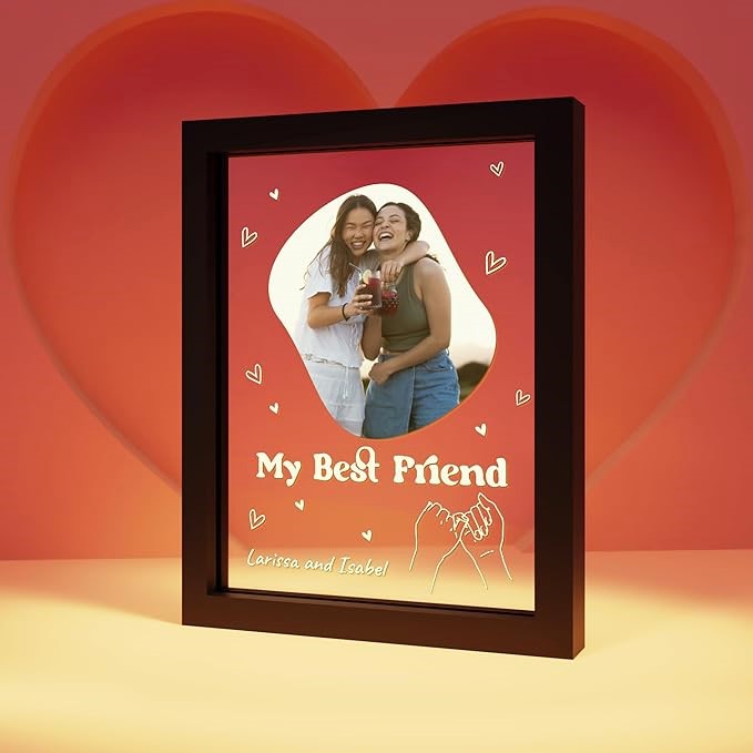 EGD Personalized Acrylic Plaque For Friend Gifts | Personalized Gifts For Women with Her Favorite Photo | Best Friend Birthday Gifts For Women & Men | Gift For Friend (Best Friend)
